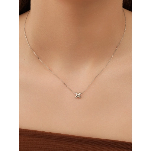 Колье из белого золота 585 пробы