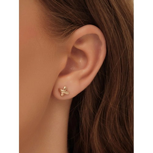 Серьги пусеты из золота 585 пробы