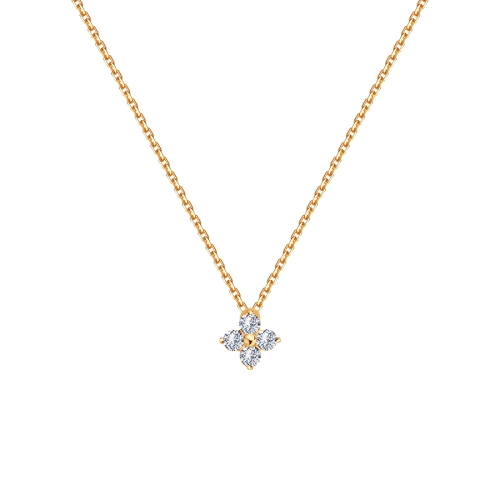 Колье из золота 585 пробы с фианитами