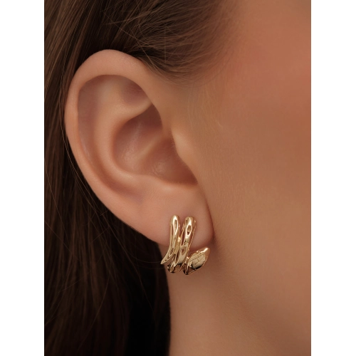 Серьги из желтого золота 585 пробы