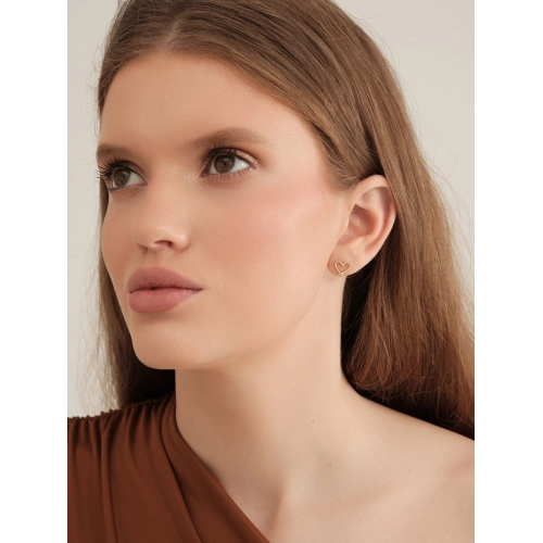 Серьги пусеты из желтого золота 585 пробы