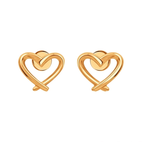 Серьги пусеты из золота 585 пробы