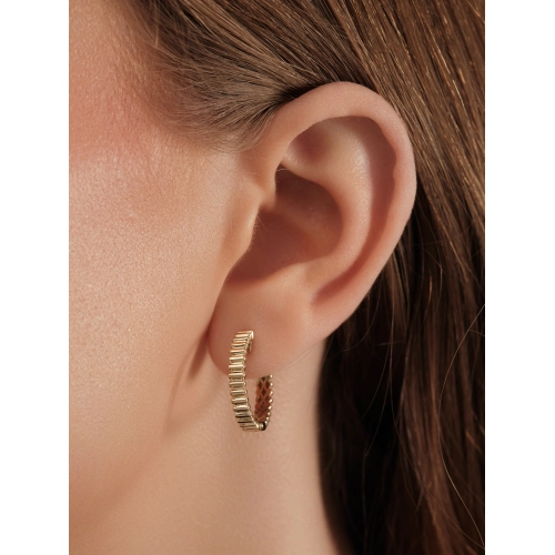 Серьги из желтого золота 585 пробы