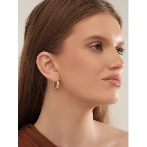 Серьги из желтого золота 585 пробы