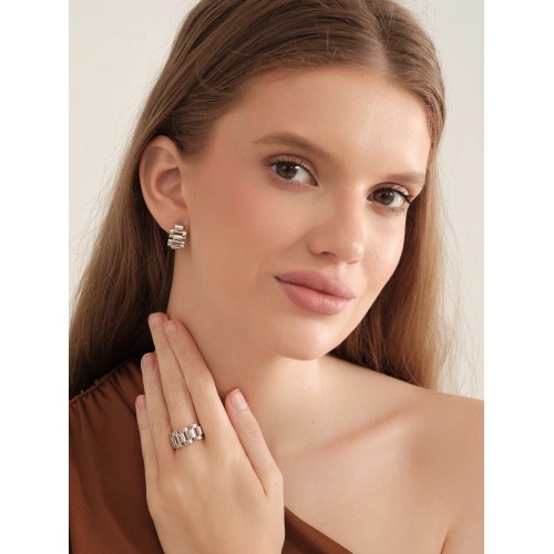 Серьги из белого золота 585 пробы