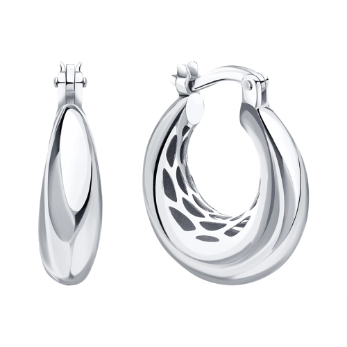 Серьги из белого золота 585 пробы