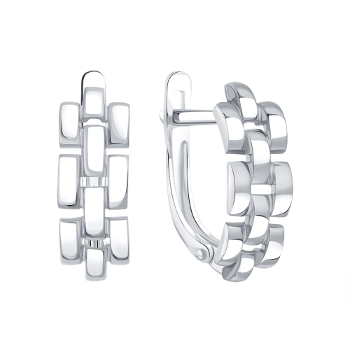 Серьги из белого золота 585 пробы