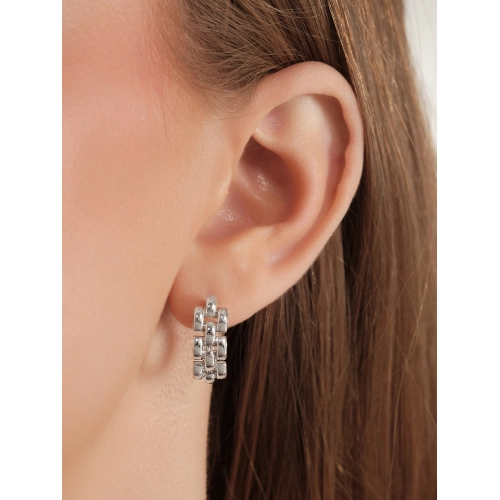 Серьги из белого золота 585 пробы