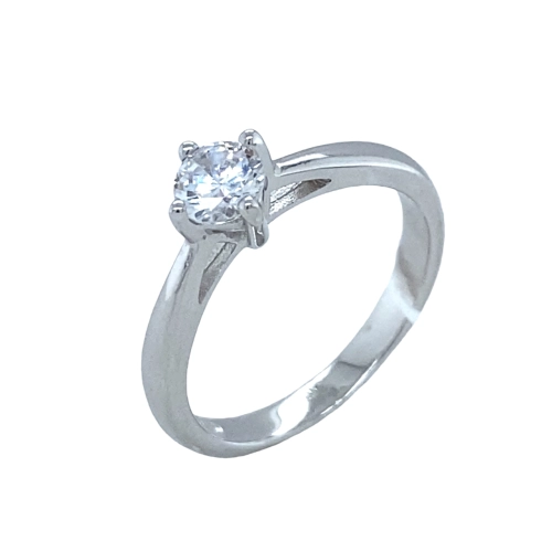 Кольцо из серебра 925 пробы с цирконами