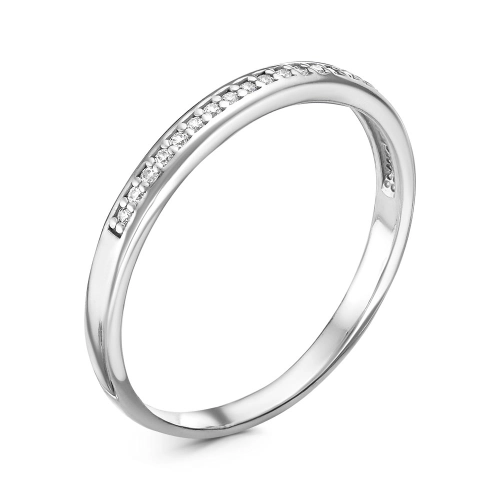 Кольцо из серебра 925 пробы с фианитами