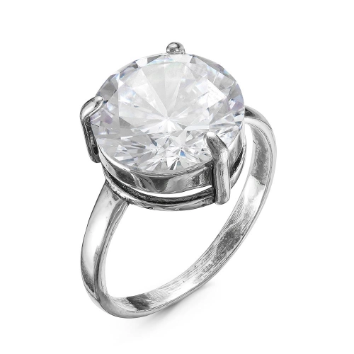 Кольцо из серебра 925 пробы с фианитами