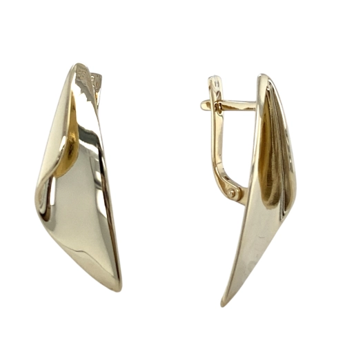Серьги из желтого золота 585 пробы