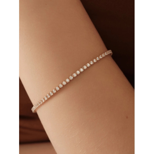 Браслет из золота 585 пробы с фианитами