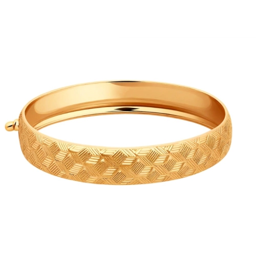 Жесткий браслет из золота 585 пробы