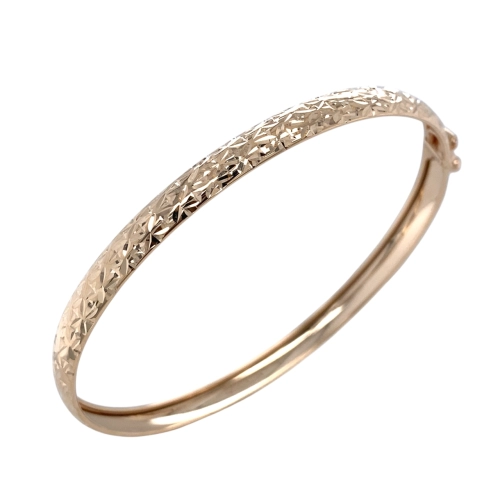 Жесткий браслет из золота 585 пробы