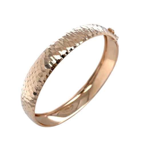 Жесткий браслет из золота 585 пробы