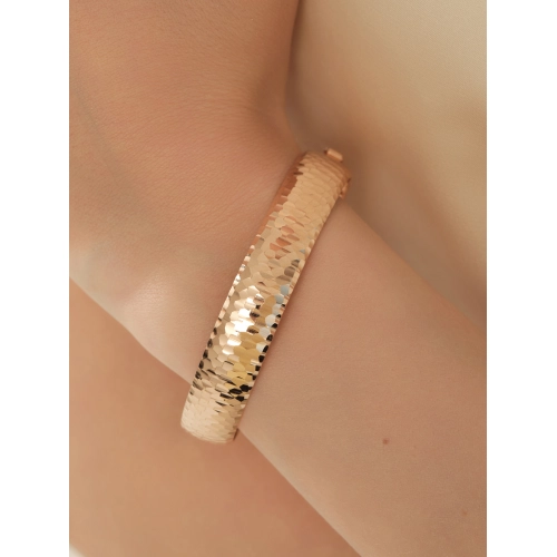 Жесткий браслет из золота 585 пробы