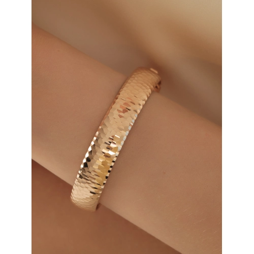 Жесткий браслет из золота 585 пробы