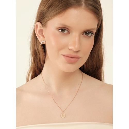Серьги из золота 585 пробы с фианитами