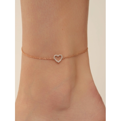 Браслет из золота 585 пробы с фианитами