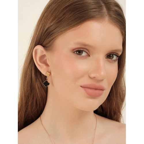 Серьги (585) цветной фианит джекеты