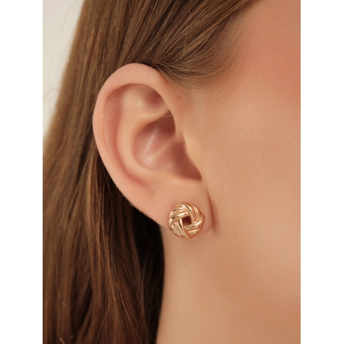 Серьги пусеты из золота 585 пробы