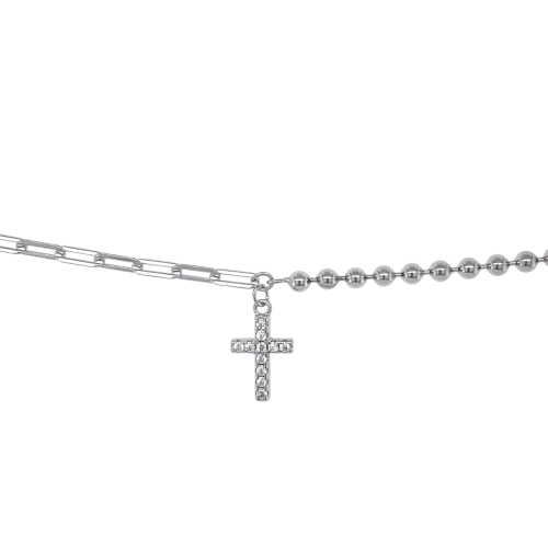 Браслет из серебра 925 пробы с фианитами