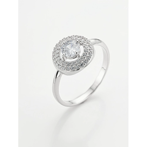 Кольцо из серебра 925 пробы с фианитами