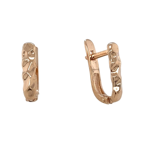 Серьги из серебра 925 пробы с позолотой