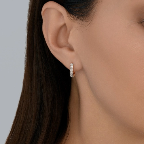 Серьги из золота 585 пробы с бриллиантами