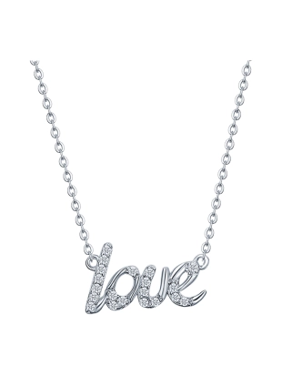 Колье из серебра 925 пробы с цирконами