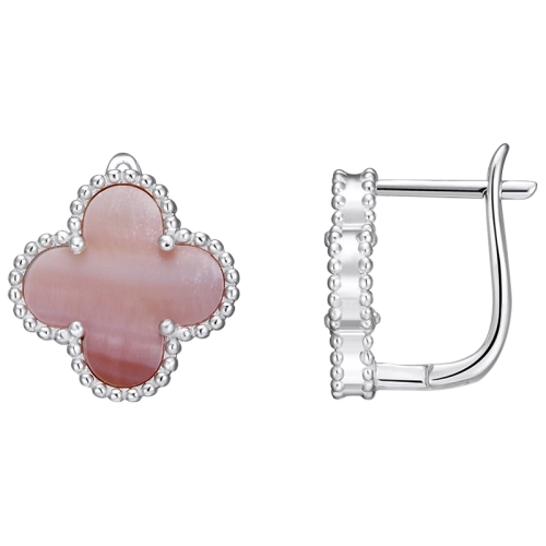 Серьги из серебра 925 пробы с перламутром