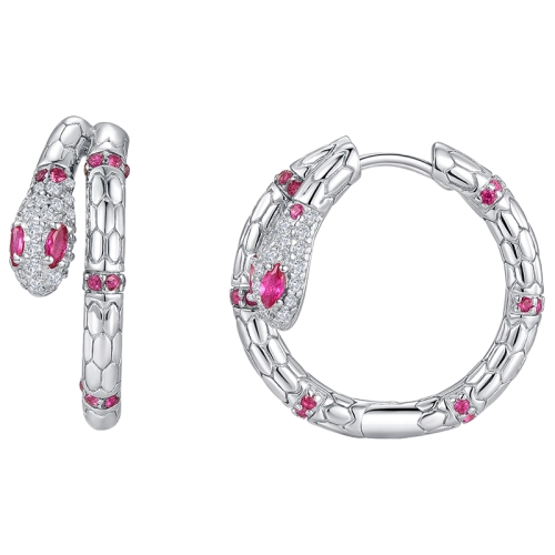 Серьги (925) шпинель синт., циркон