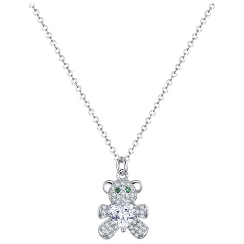 Колье из серебра 925 пробы с цирконами