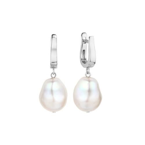 Серьги из серебра 925 пробы с жемчугом