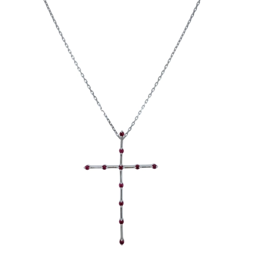 Колье (925) рубин