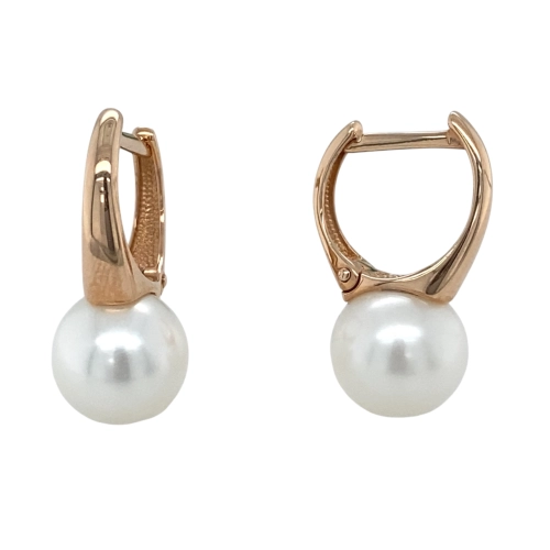 Серьги из золота 585 пробы с жемчугом