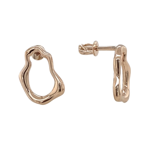 Серьги пусеты из золота 585 пробы