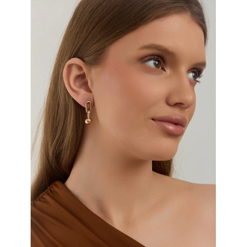 Серьги пусеты из золота 585 пробы