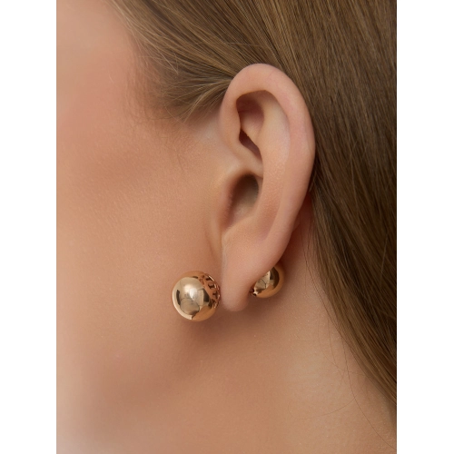 Серьги пусеты из золота 585 пробы