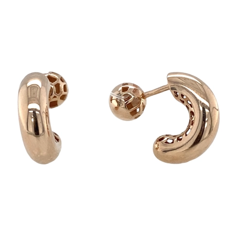 Серьги пусеты из золота 585 пробы