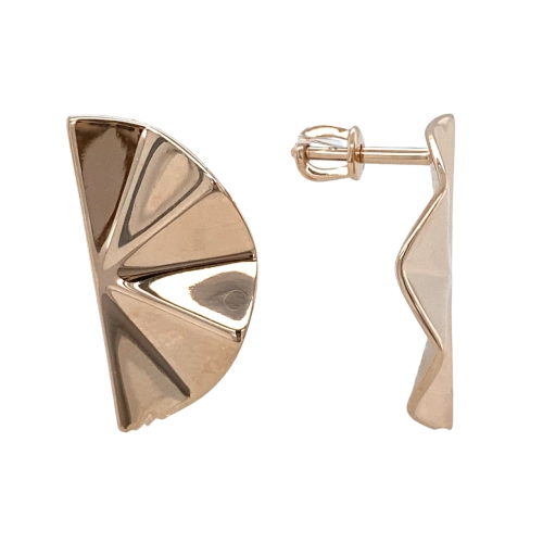 Серьги пусеты из золота 585 пробы