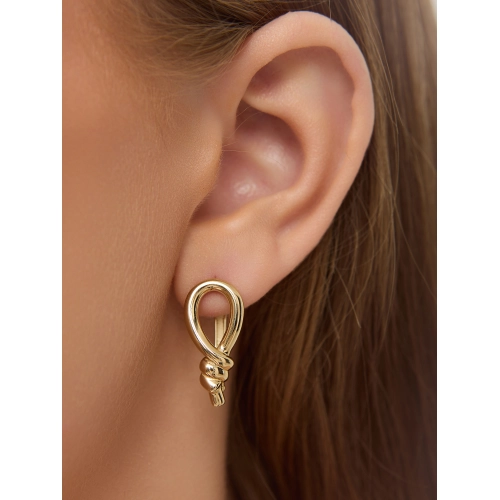 Серьги из желтого золота 585 пробы