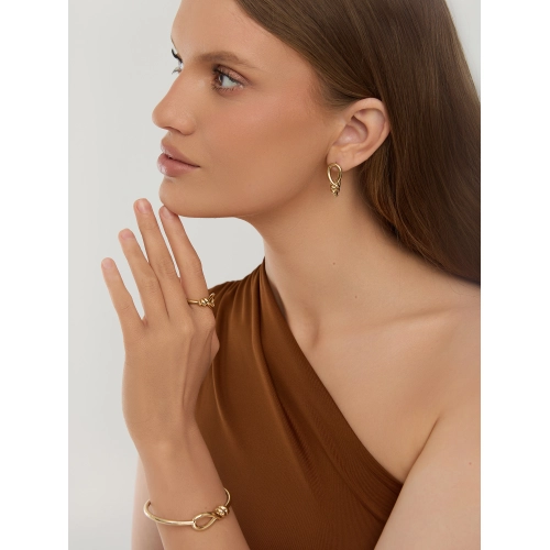 Серьги из желтого золота 585 пробы