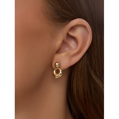 Серьги из желтого золота 585 пробы