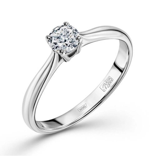 Кольцо из белого золота 750 пробы с бриллиантами