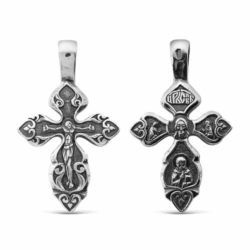 Подвеска Крест из серебра 925 пробы