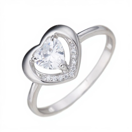 Кольцо из серебра 925 пробы с фианитами