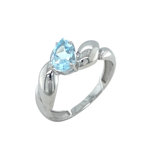 Кольцо из серебра 925 пробы с топазом