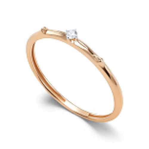 Кольцо из золота 585 пробы с бриллиантами